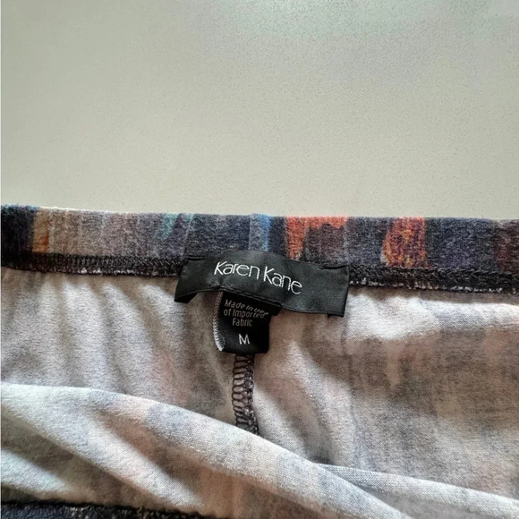 Karen Kane || Maxi Skirt Dark Watercolor Bohemian Cottagecore Medium - Picture 6 of 8